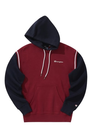 Sudadera efecto doble prenda - Rojo y negro