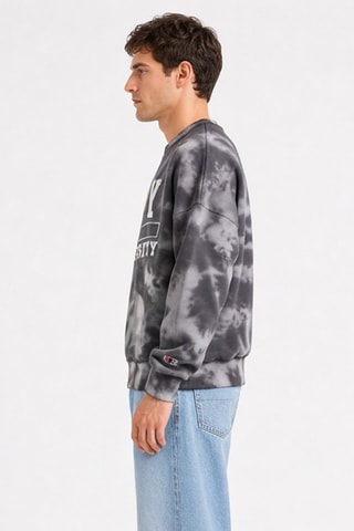 Sudadera tie-dye - Blanco y negro