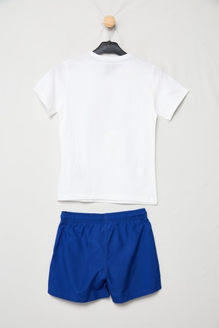 Camiseta y short - Blanco y azul