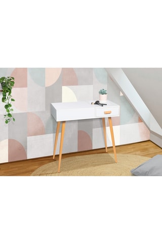 Coiffeuse 2 tiroirs Serena - 90 x 39 x 75 cm