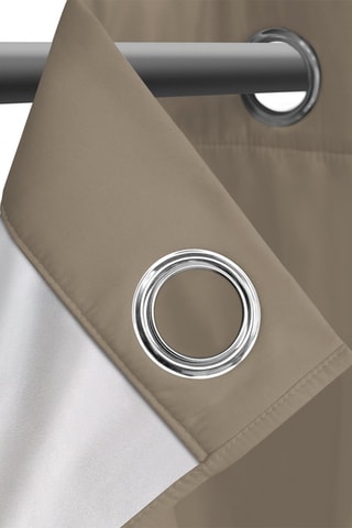2 rideaux thermiques - 135 x 240 cm - Taupe