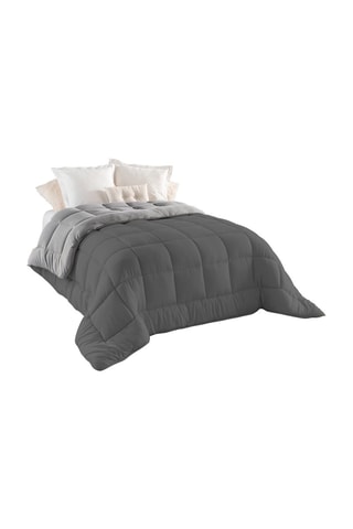 Couette extra chaude réversible - 400 g/m² - Gris