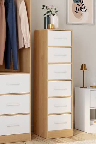 Commode 6 tiroirs - 30 x 110 x 30 cm