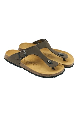 Chanclas de nobuk - Gris