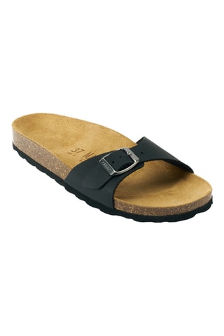 Sandalias de piel - Negro
