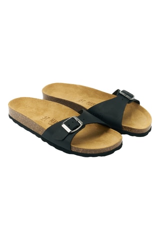 Sandalias de piel - Negro