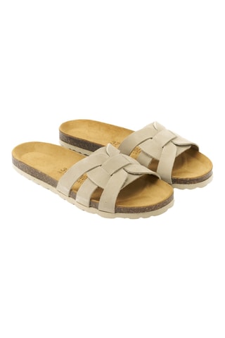 Sandalias de nobuk - Beige