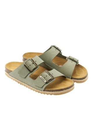 Sandalias de nobuk - Verde