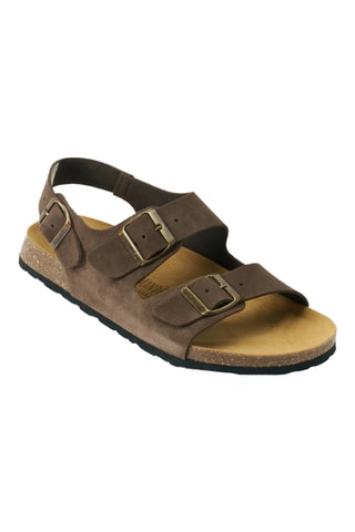 Sandalias de nobuk - Marrón