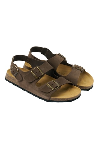 Sandalias de nobuk - Marrón