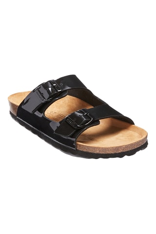 Sandalias de charol - Negro