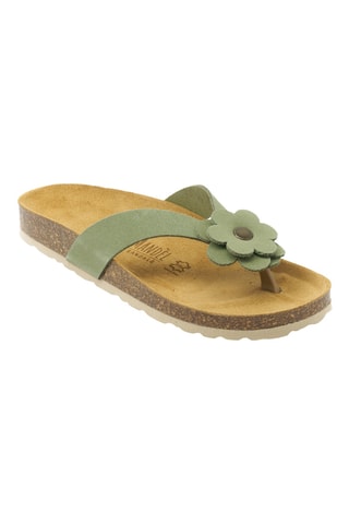 Chanclas de nobuk - Verde