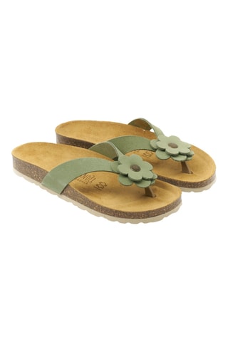 Chanclas de nobuk - Verde