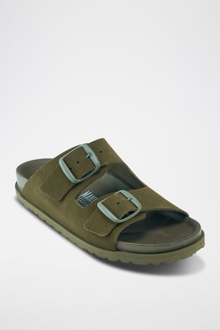 Sandalias de nobuk Ana - Verde