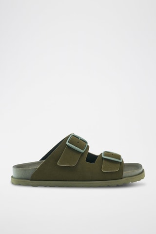 Sandalias de nobuk Ana - Verde