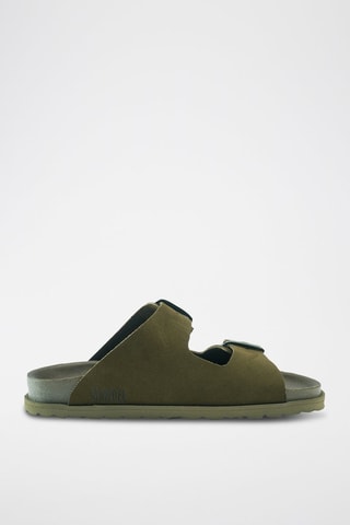 Sandalias de nobuk Ana - Verde