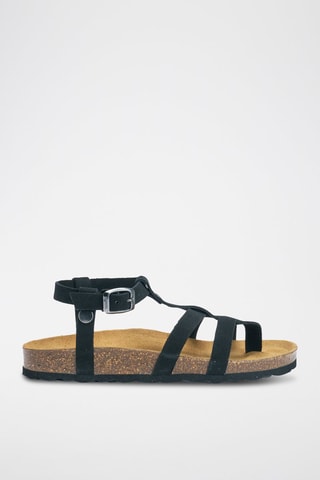 Sandalias de nobuk Nina - Negro