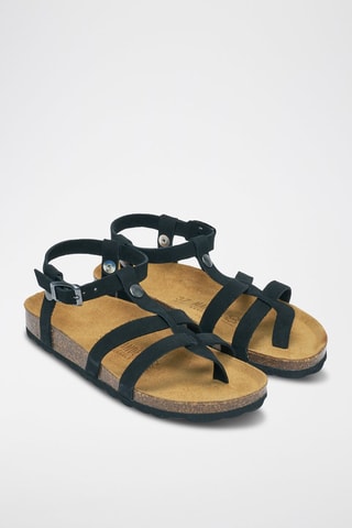 Sandalias de nobuk Nina - Negro