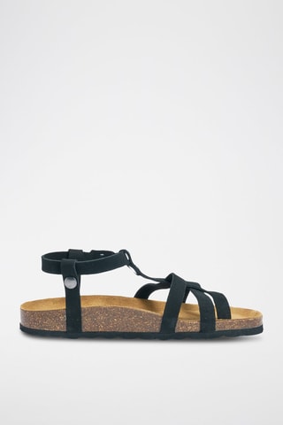 Sandalias de nobuk Nina - Negro