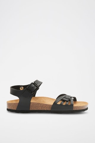 Sandalias de ecopiel Neva - Marrón y negro