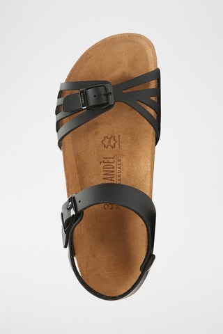 Sandalias de ecopiel Neva - Marrón y negro
