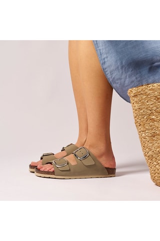 Sandalias de nobuk Alberto - Gris