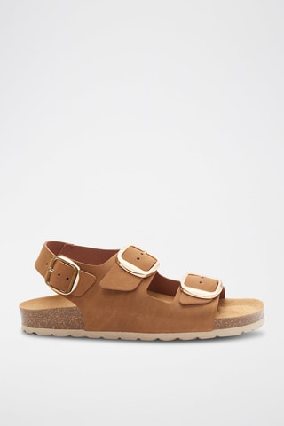 Sandalias de ecopiel Carlos - Marrón