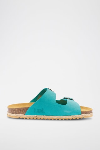 Sandalias de nobuk Alberto - Turquesa