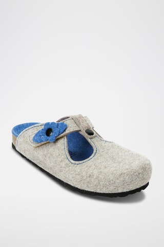 Zapatillas de casa Flor - Gris