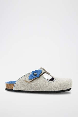 Zapatillas de casa Flor - Gris