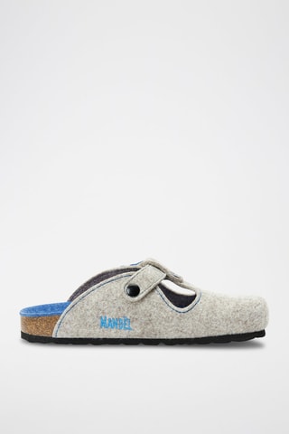 Zapatillas de casa Flor - Gris