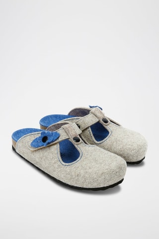 Zapatillas de casa Flor - Gris