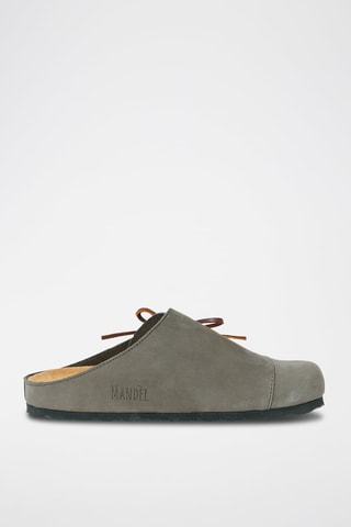 Zuecos de piel Ester - Gris