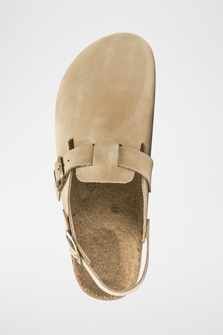 Zuecos de piel Oscar - Topo