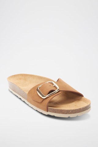 Sandalias de ecopiel Agata - Marrón