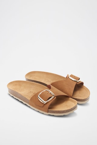 Sandalias de ecopiel Agata - Marrón