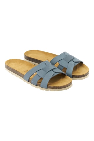 Sandalias de nobuk - Azul