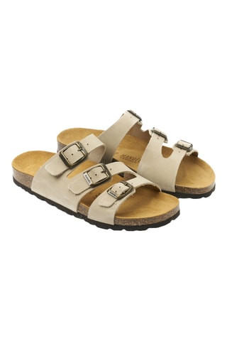 Sandalias de nobuk - Beige