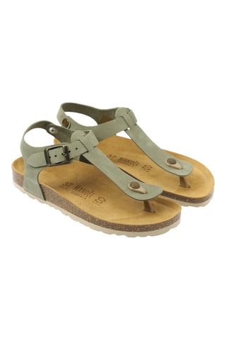 Sandalias de nobuk - Verde