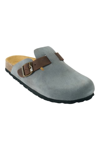 Zuecos de nobuk - Gris