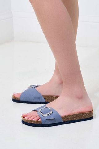 Sandalias de nobuk - Azul