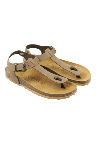 Sandalias de nobuk - Marrón