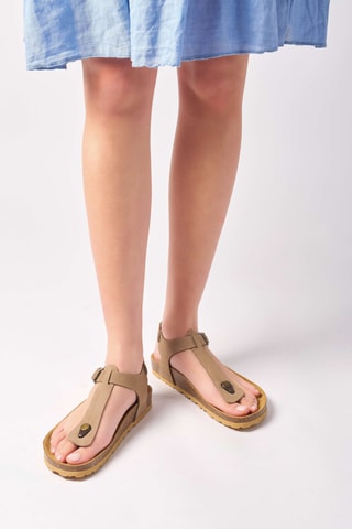 Sandalias de nobuk - Marrón
