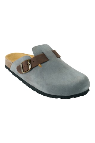Zuecos de nobuk - Gris