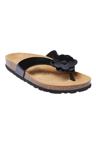 Chanclas con brillo - Negro
