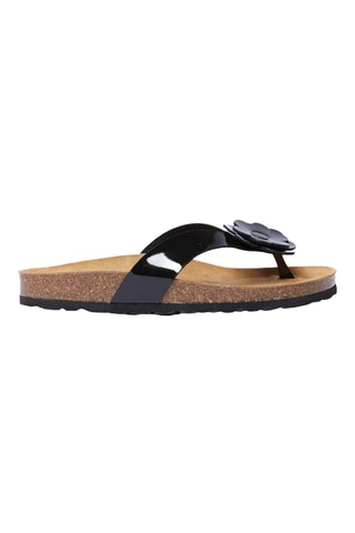 Chanclas con brillo - Negro