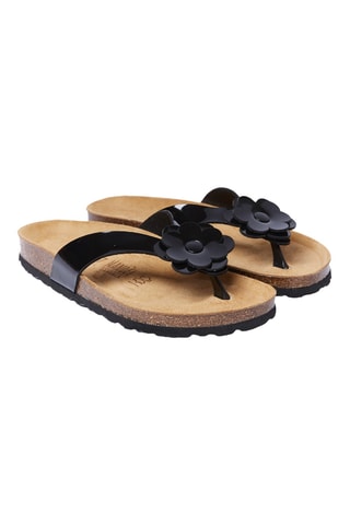 Chanclas con brillo - Negro