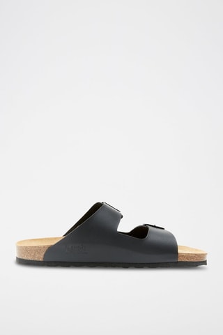 Sandalias de ecopiel Alberto - Marrón y negro