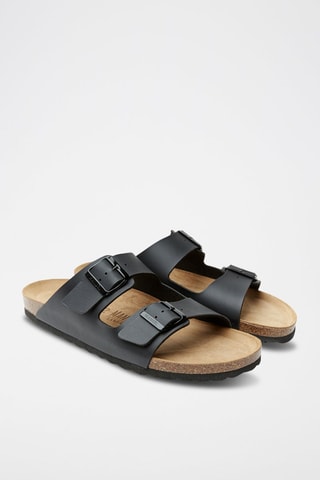 Sandalias de ecopiel Alberto - Marrón y negro