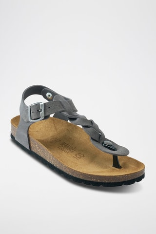 Sandalias de nobuk Aida - Gris